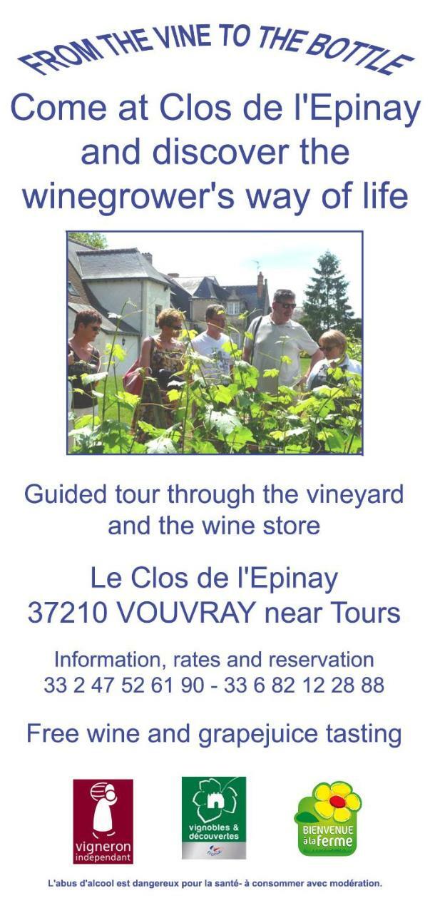 Au Clos De L'Epinay Vouvray Exterior photo